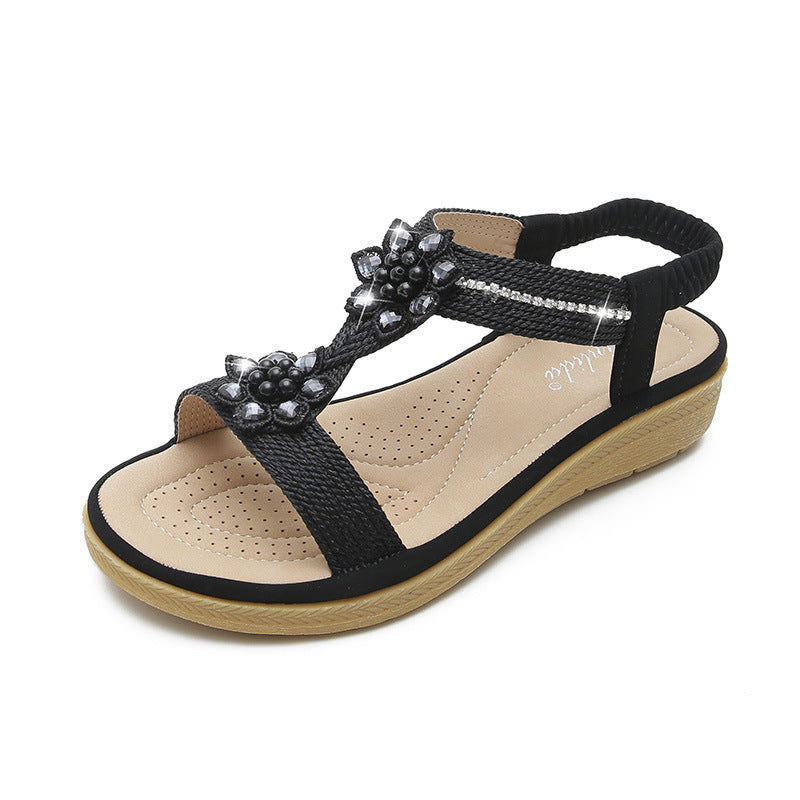 Trendy 2024 Printed Flat Sandals