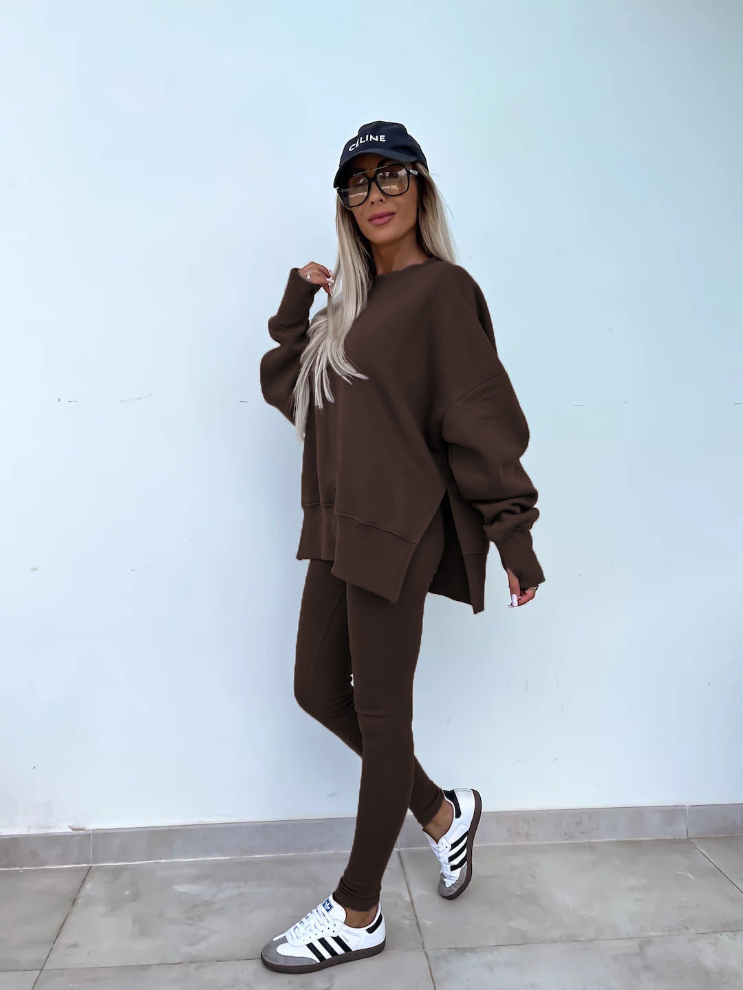 Fall Coord Set With Long Sleeve Hoodie For Yoga And Casual Outfits