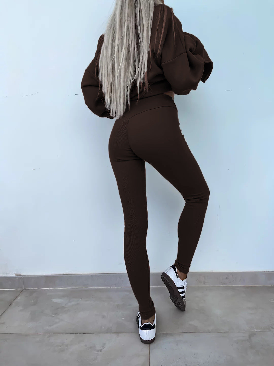 Fall Coord Set With Long Sleeve Hoodie For Yoga And Casual Outfits