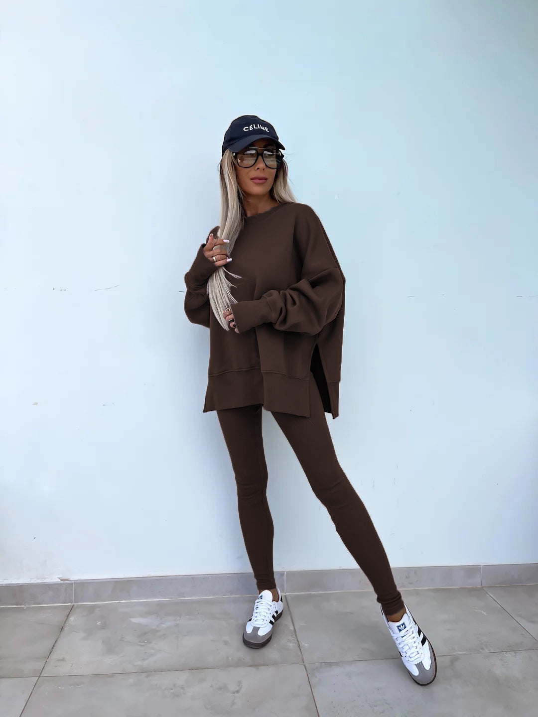 Fall Coord Set With Long Sleeve Hoodie For Yoga And Casual Outfits