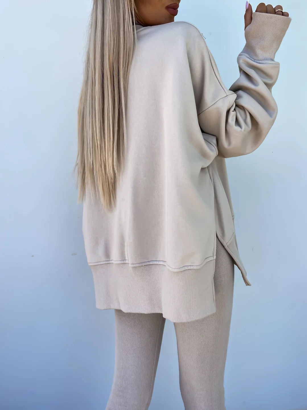 Fall Coord Set With Long Sleeve Hoodie For Yoga And Casual Outfits