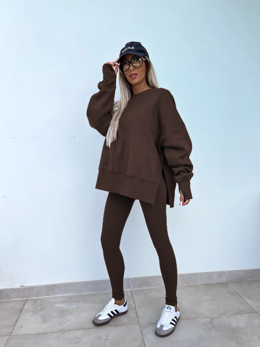 Fall Coord Set With Long Sleeve Hoodie For Yoga And Casual Outfits