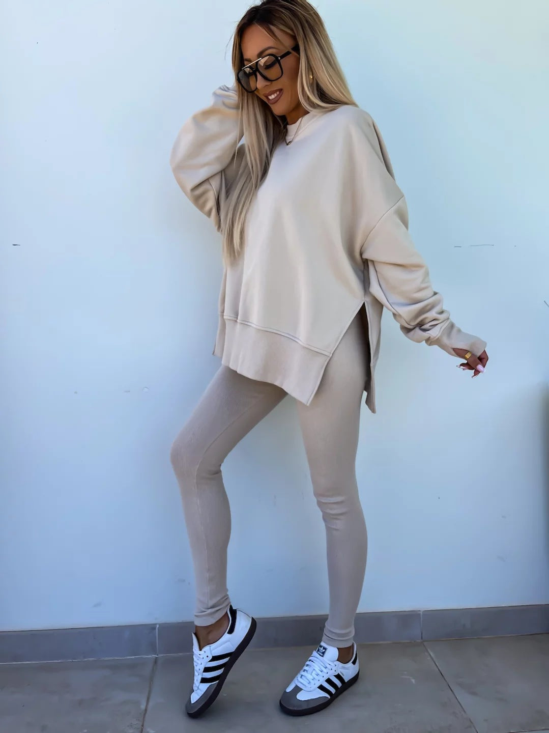 Fall Coord Set With Long Sleeve Hoodie For Yoga And Casual Outfits