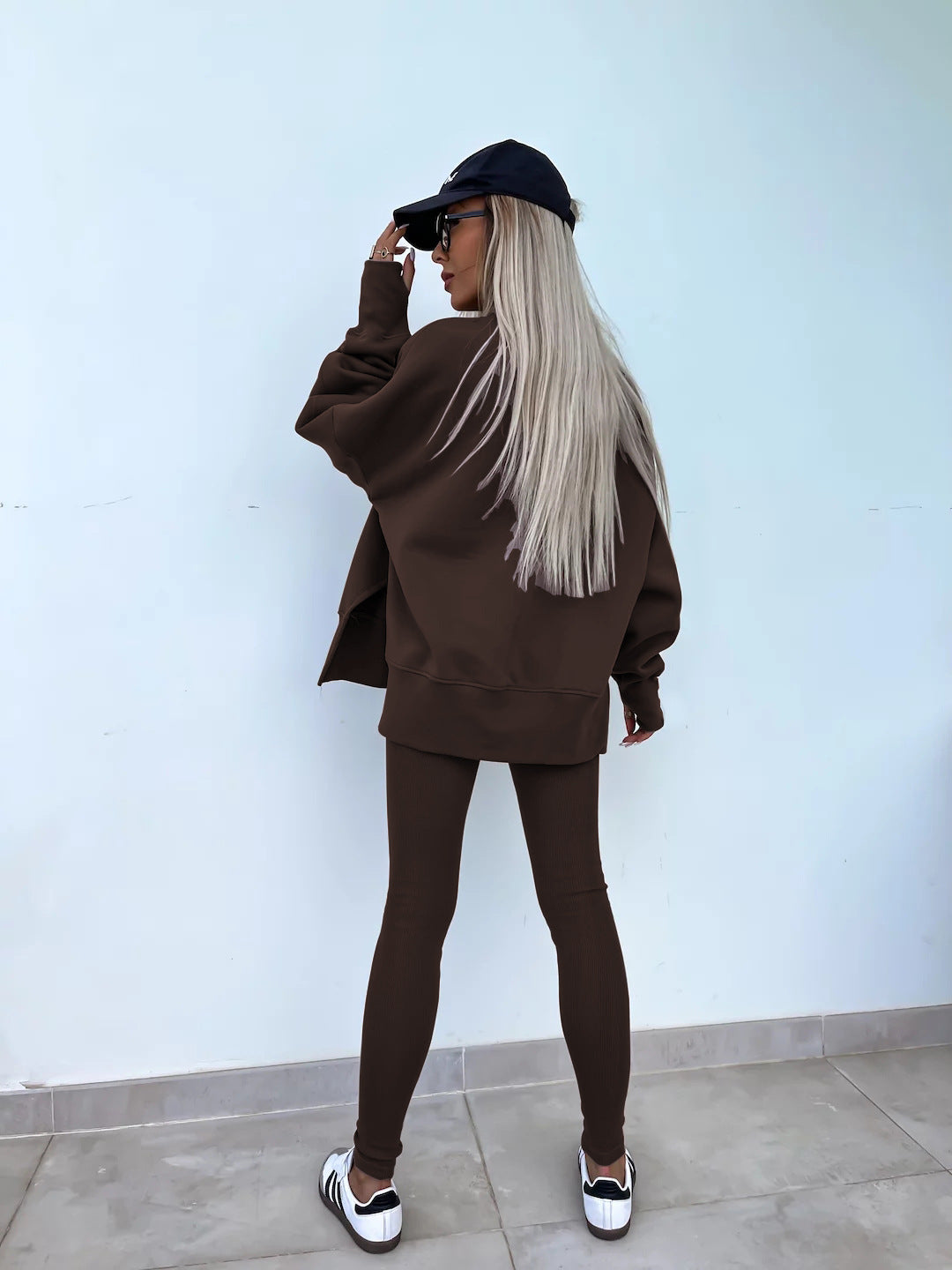 Fall Coord Set With Long Sleeve Hoodie For Yoga And Casual Outfits