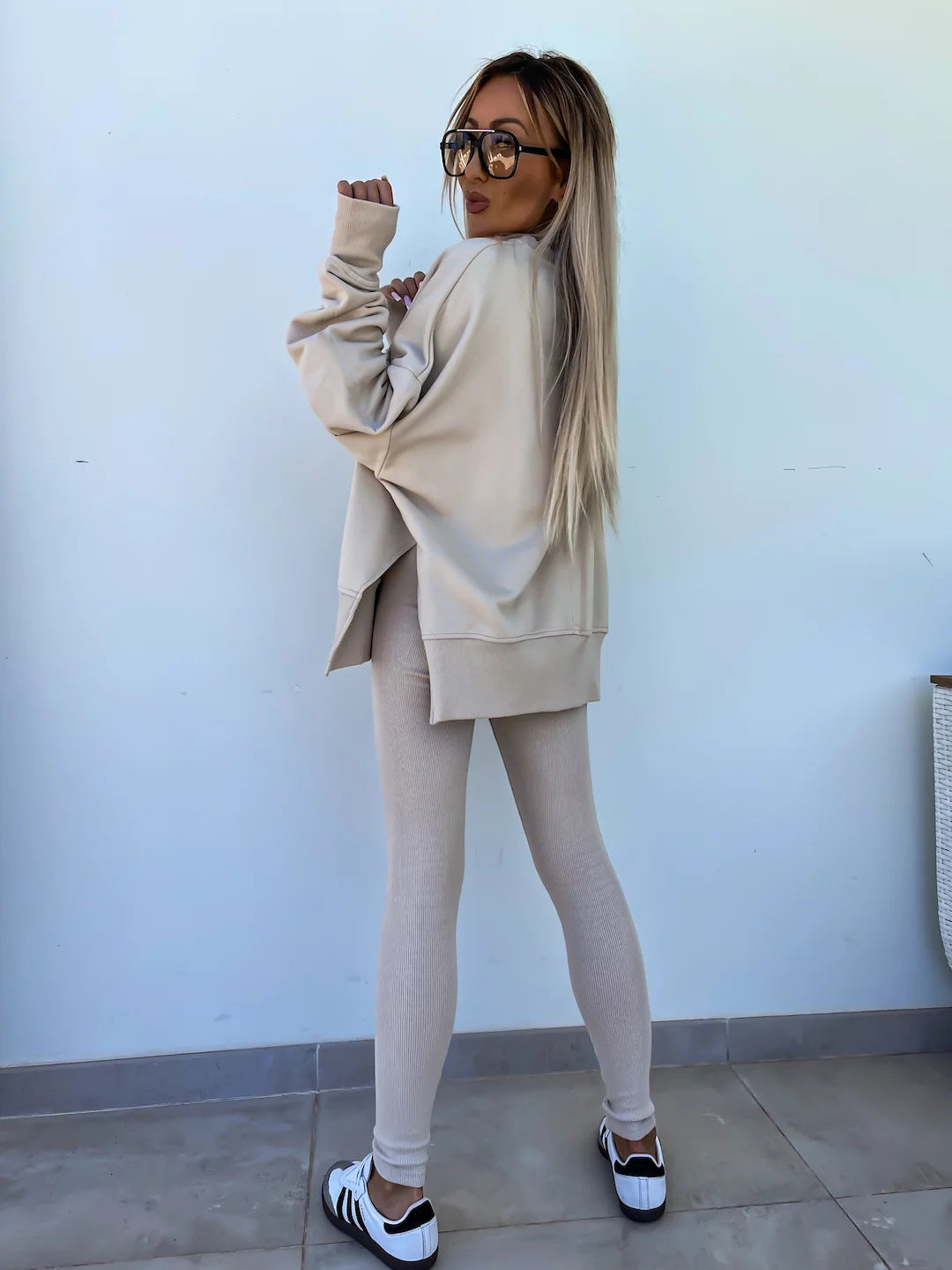Fall Coord Set With Long Sleeve Hoodie For Yoga And Casual Outfits