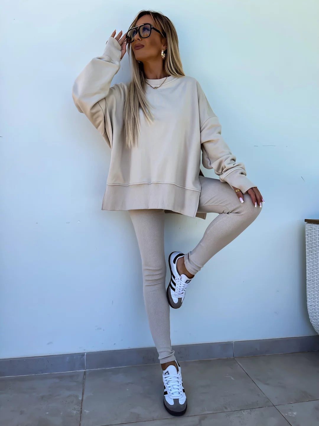 Fall Coord Set With Long Sleeve Hoodie For Yoga And Casual Outfits