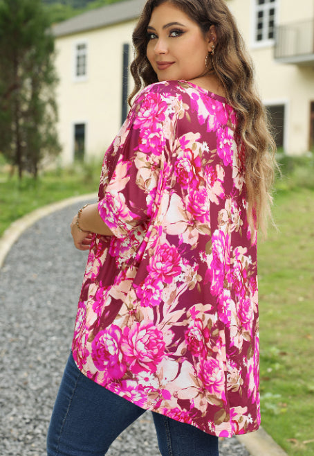 Short Sleeve Cotton Blouse 5xl Plus