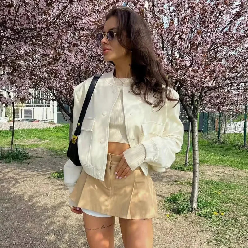 Classic White Casual Jackets