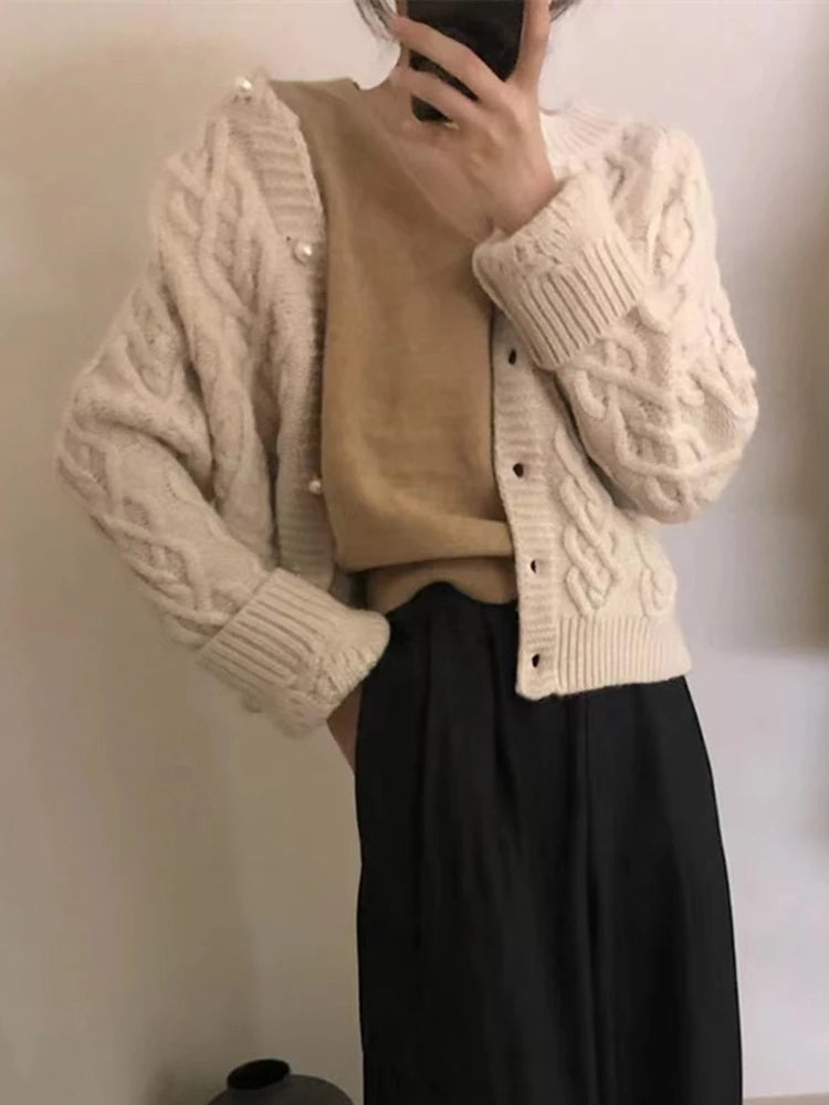 Elegant Korean Fashion Cardigan