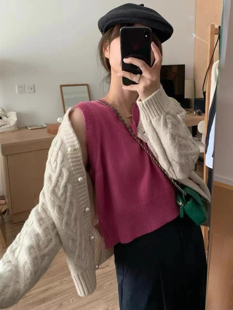 Elegant Korean Fashion Cardigan