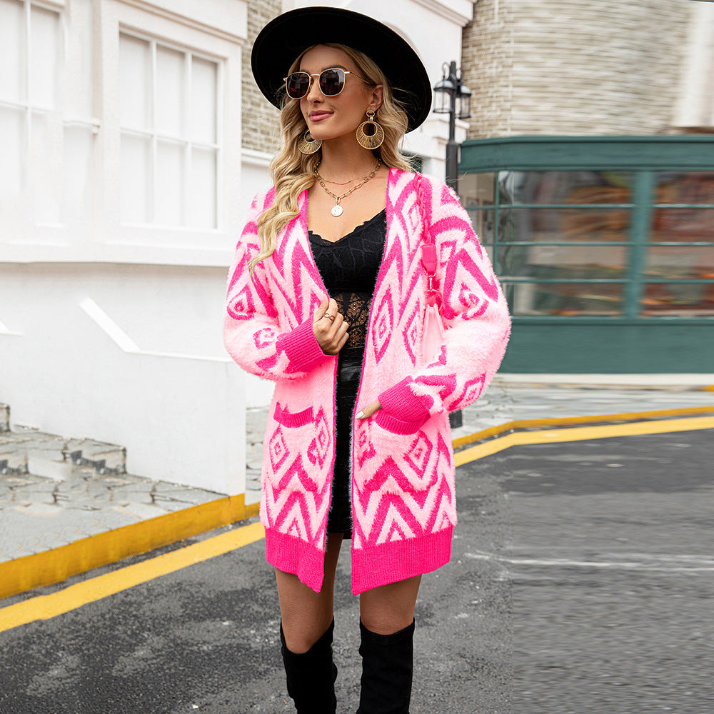 Retro Charm Collared Cardigan