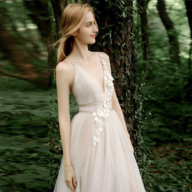 Seaside Serenity: V-Neck Summer Dress