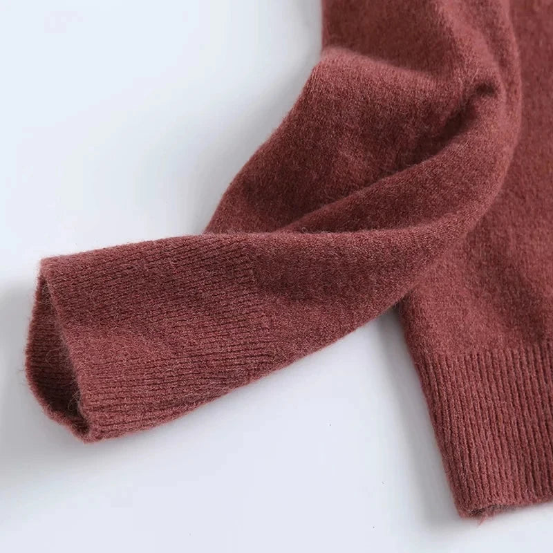 Simple Multicolor Pullover Sweater For Women Fall Outfit Inspiration