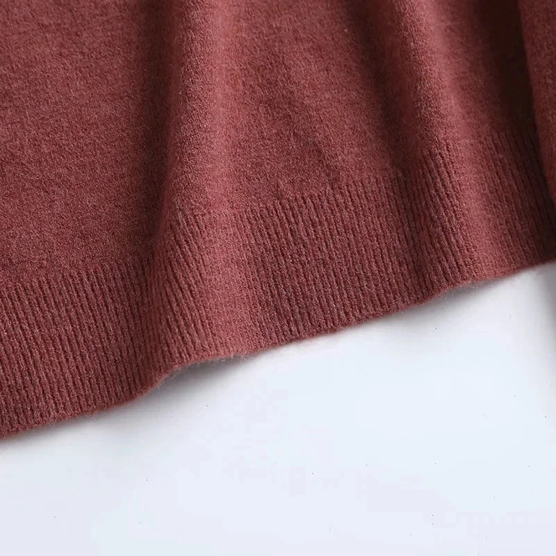 Simple Multicolor Pullover Sweater For Women Fall Outfit Inspiration