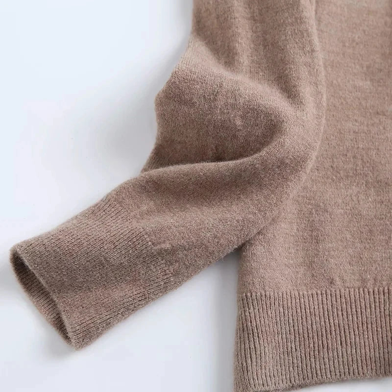 Simple Multicolor Pullover Sweater For Women Fall Outfit Inspiration