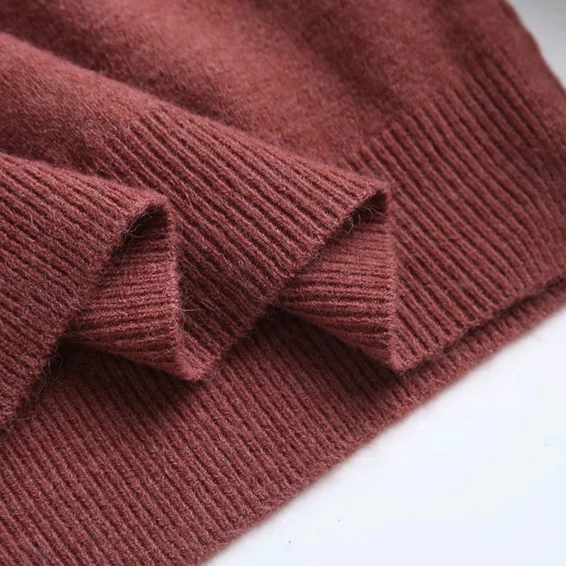 Simple Multicolor Pullover Sweater For Women Fall Outfit Inspiration