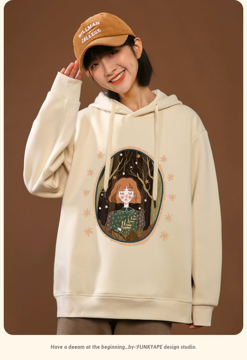 Vintage Green Fleece Pullover For Cozy 2025 Fall Outfits Aesthetic