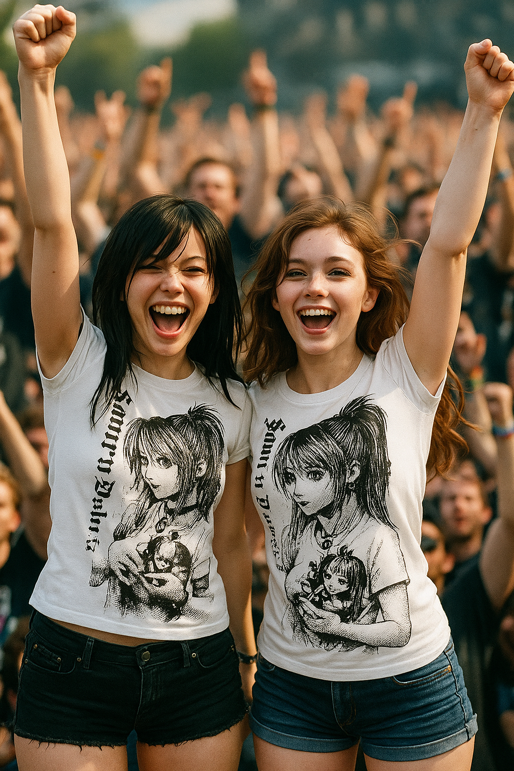 Retrocore O-Neck MicroCrop for Alt-Girl Street Vibes Y2k anime Streetwear Tops T-shirt