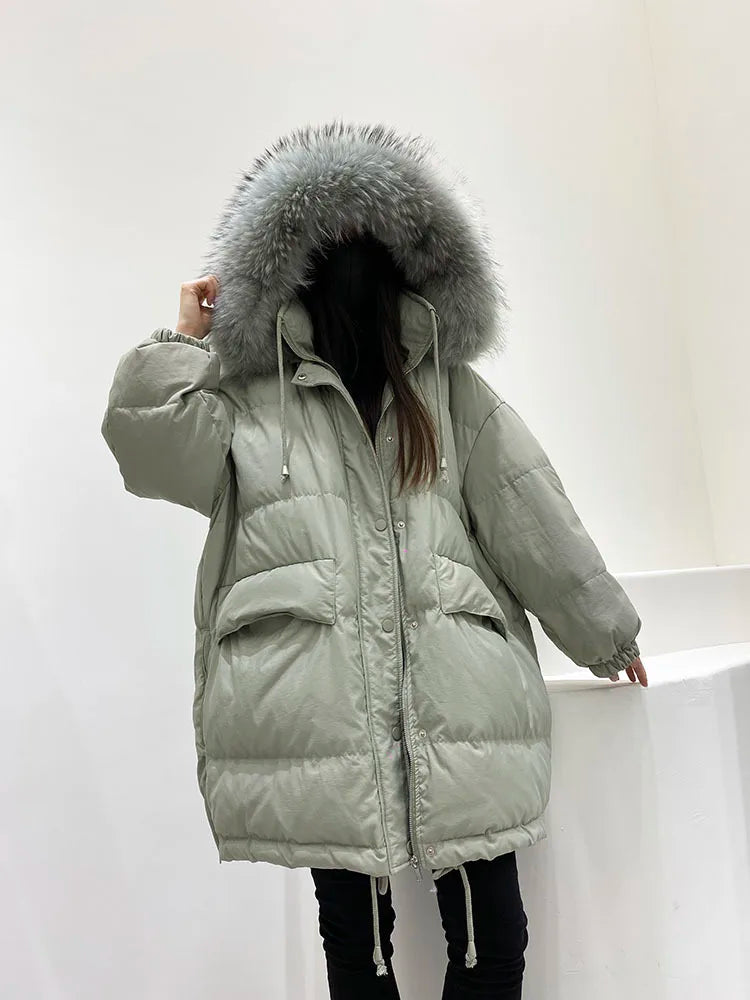 Elegant Chill Duck Down Outerwear Parkas