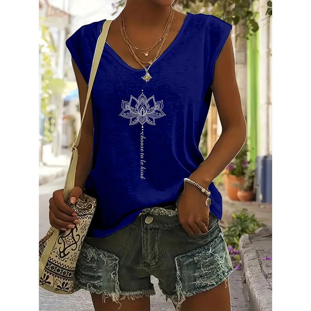 Summer Style Women's T-shirt Summer Tops