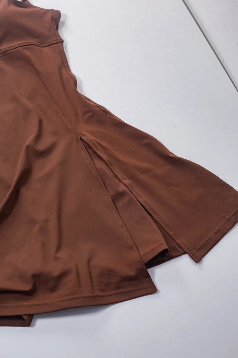 Sporty Tennis Skirt Dress With Built-In Bra For Summer Outfits Casual And Active Style