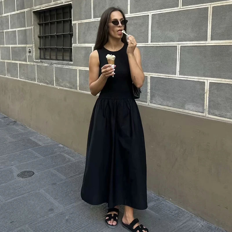Cherry Coded Boho Chic Summer Dress – 2025 Women's Slim Fit, Elegant Holiday Streetwear