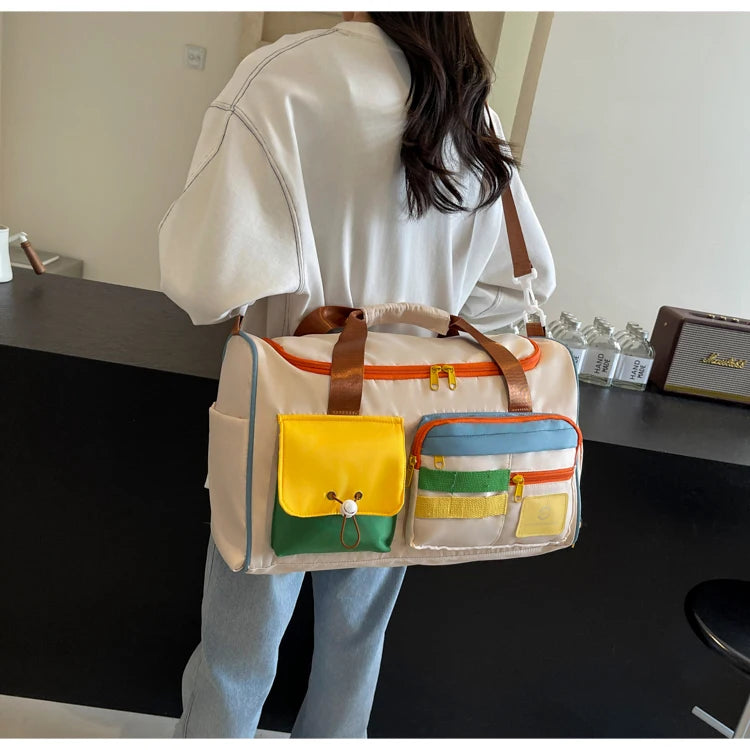 Summer Travel Tote Bag With Fitness Style For Men And Women
