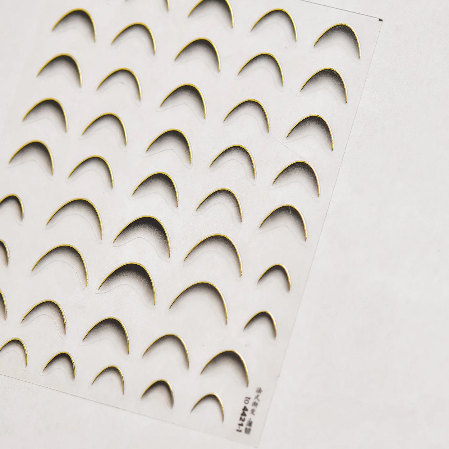 White Wave Line Nail Decals For Autumn Nails Looks And Manicure Design Ideas