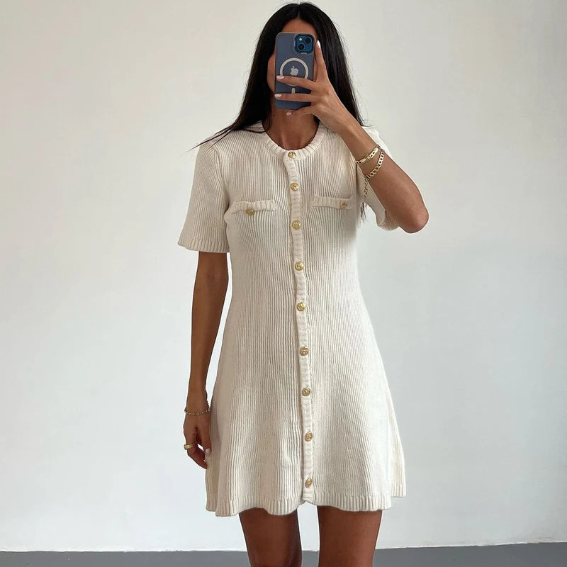 Slim Fit Knitted Dress Style For Women Perfect For Fall Outfits And Holiday Events