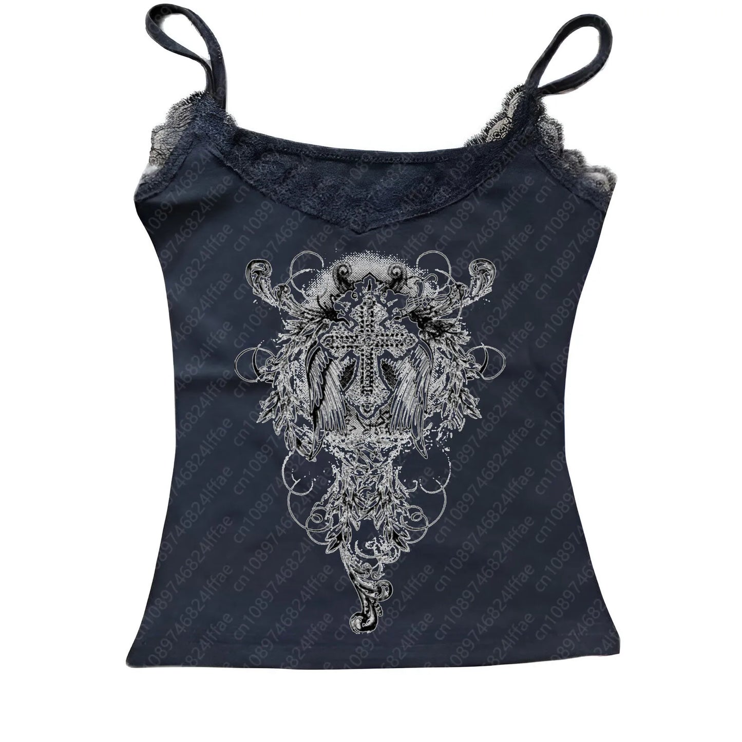 Vintage Millennium Era Short Sleeve Top With Y2K Aesthetic Patterns