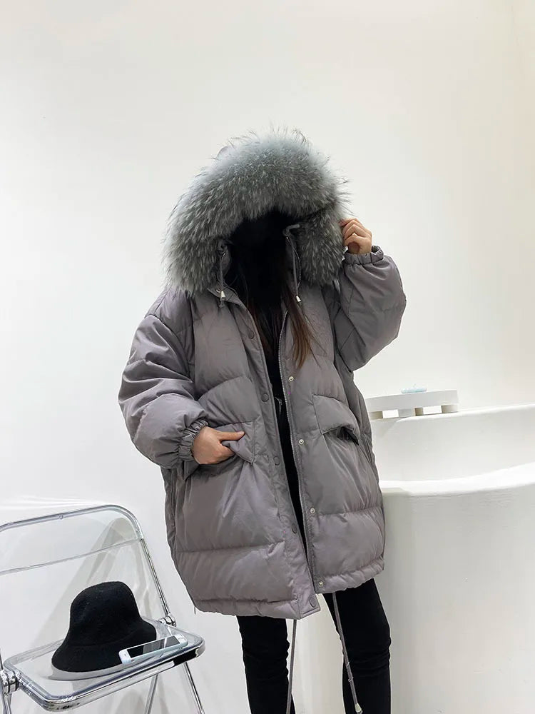 Elegant Chill Duck Down Outerwear Parkas