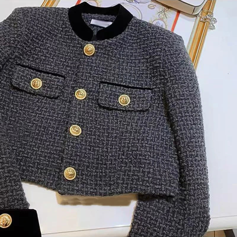 Short Jacket For Fall Outfits Featuring Y2K Stitching And Korean Fashion Feel