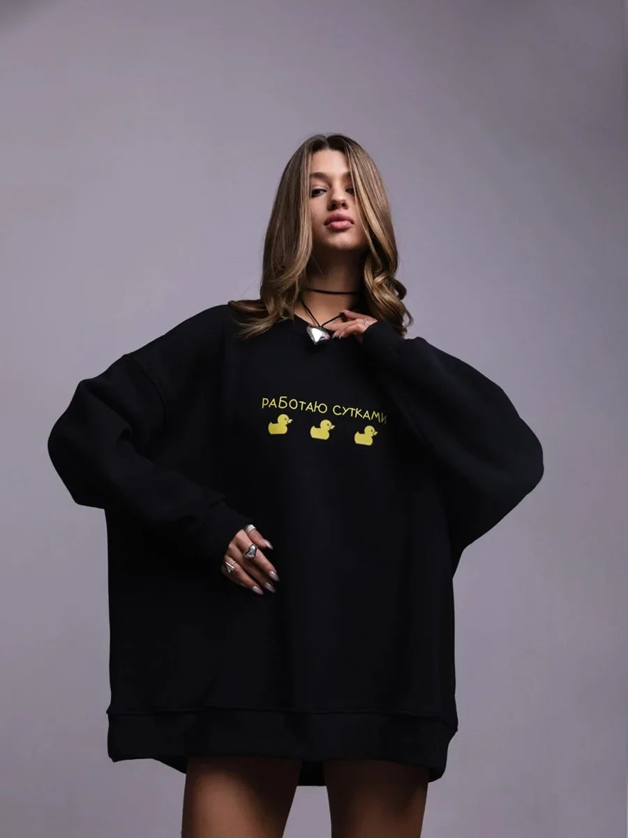 Oversized Graphic Sweatshirt For Women 2025 Fall Outfits Style