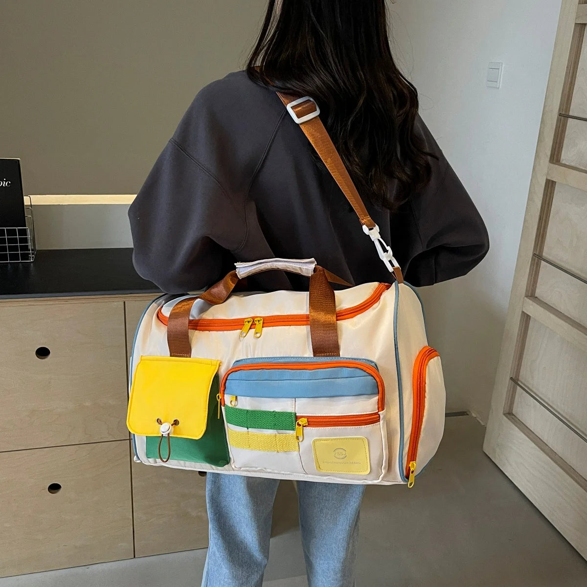 Summer Travel Tote Bag With Fitness Style For Men And Women