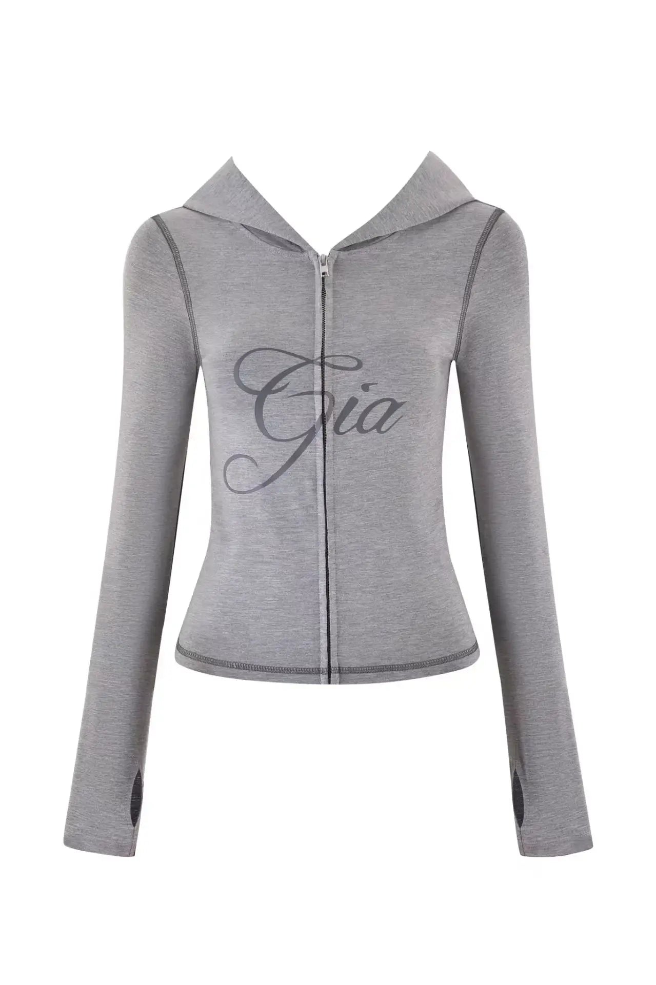 Outfit Trend Floral Print Zip Hoodie Jacket and Pants Coord Set for Women