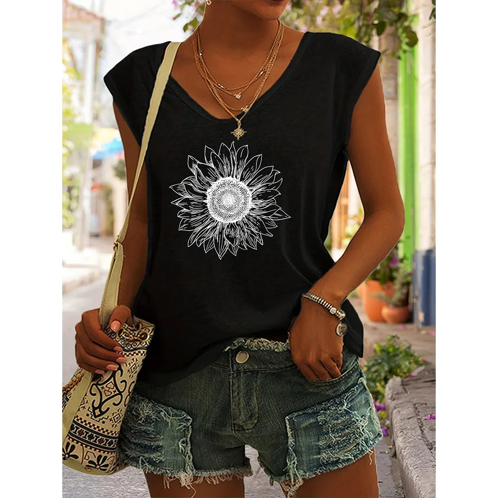 Summer Style Women's T-shirt Summer Tops