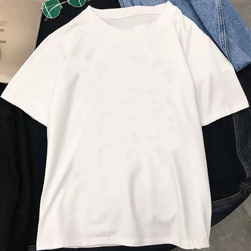 Anime Style Tee Shirt With Bold Print For Trendy Shirt Outfit Ideas