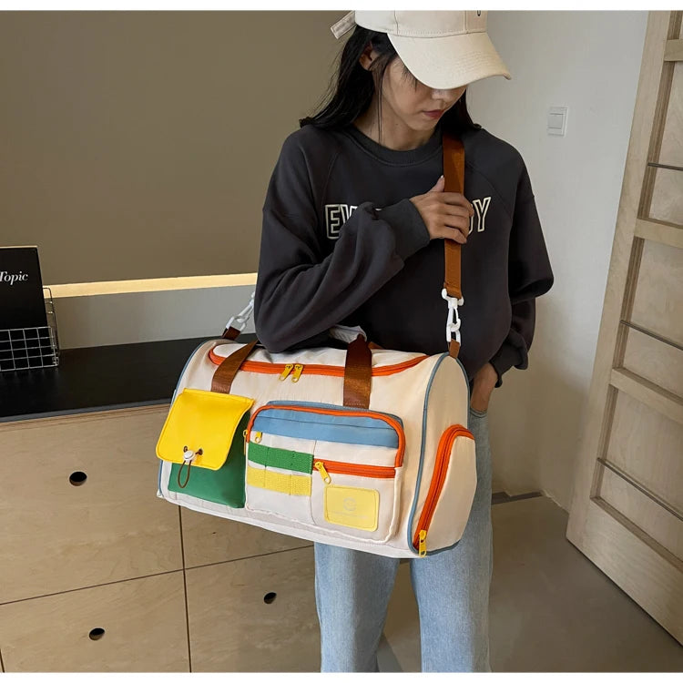 Summer Travel Tote Bag With Fitness Style For Men And Women