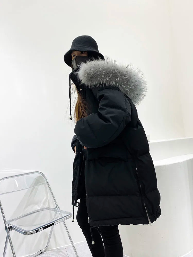 Elegant Chill Duck Down Outerwear Parkas