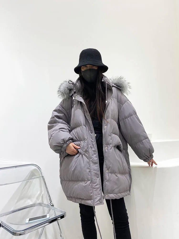Elegant Chill Duck Down Outerwear Parkas