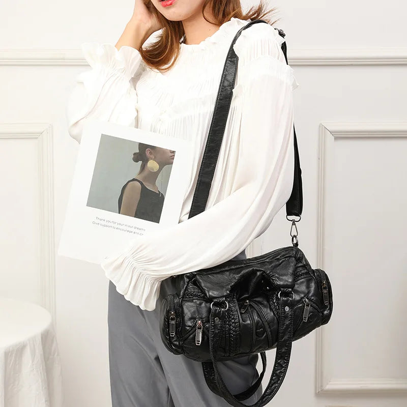 Classic Designer Crossbody Bag With Layered Storage Handbags Style
