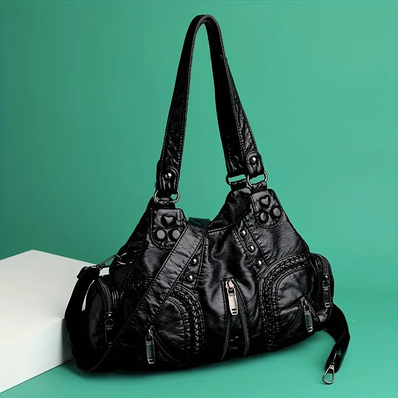 Classic Designer Crossbody Bag With Layered Storage Handbags Style