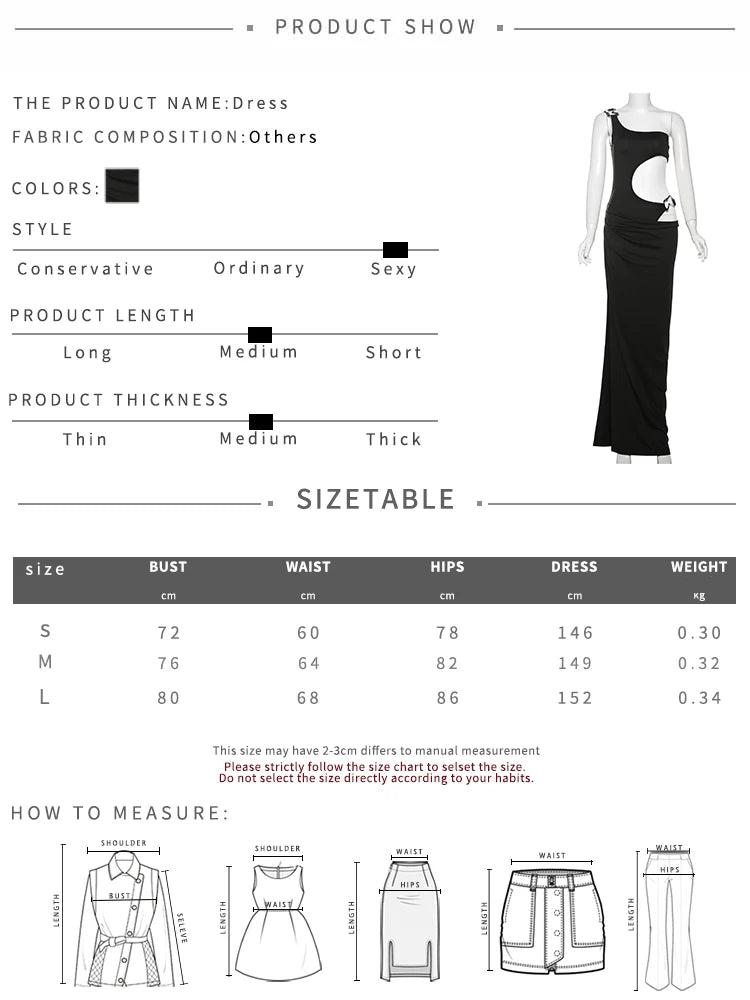 Midnight Clubwear One Shoulder Bodycon Dress With Hollow Cutouts And Ruched Detail