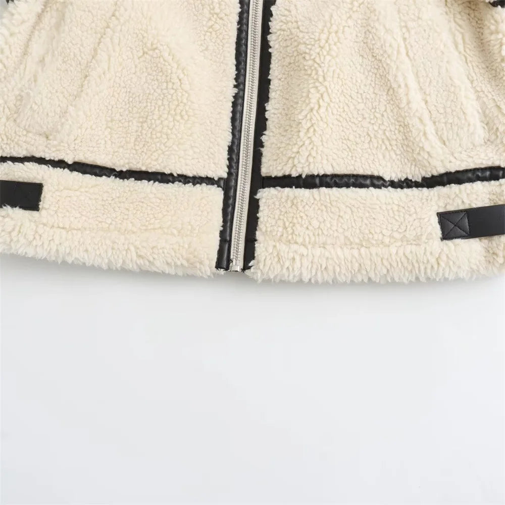 Fall Jacket Outfit Idea Featuring Fur Details And European Vibes