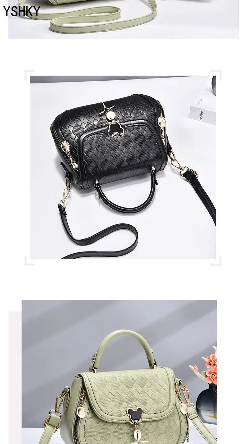 Chic Shoulder Bag In Genuine Leather For Outfits Fashion And Soft Girl Vibes