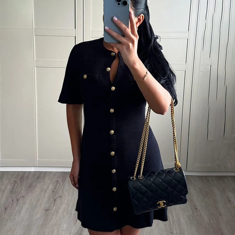 Slim Fit Knitted Dress Style For Women Perfect For Fall Outfits And Holiday Events