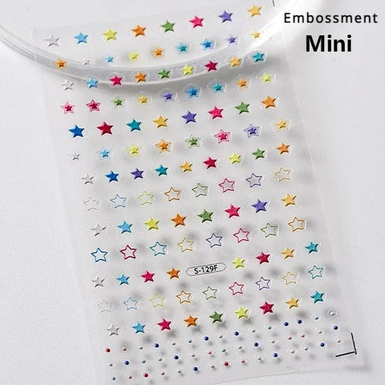 Luxury Korean Nail Decals With Silver And Gold Accents For Autumn Nails Fashion