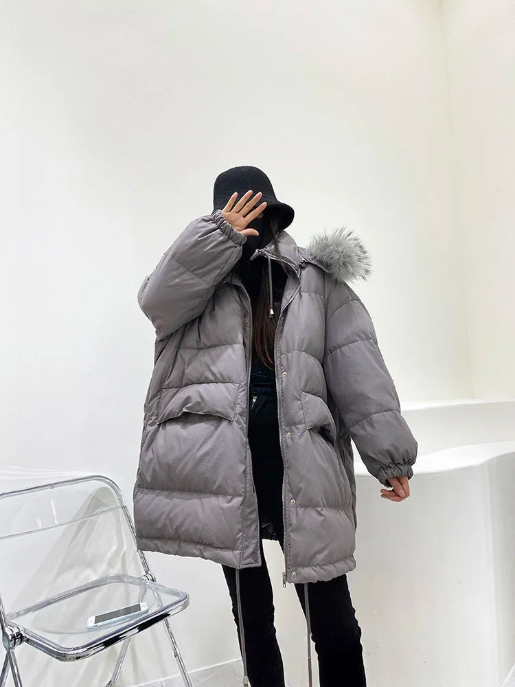 Elegant Chill Duck Down Outerwear Parkas