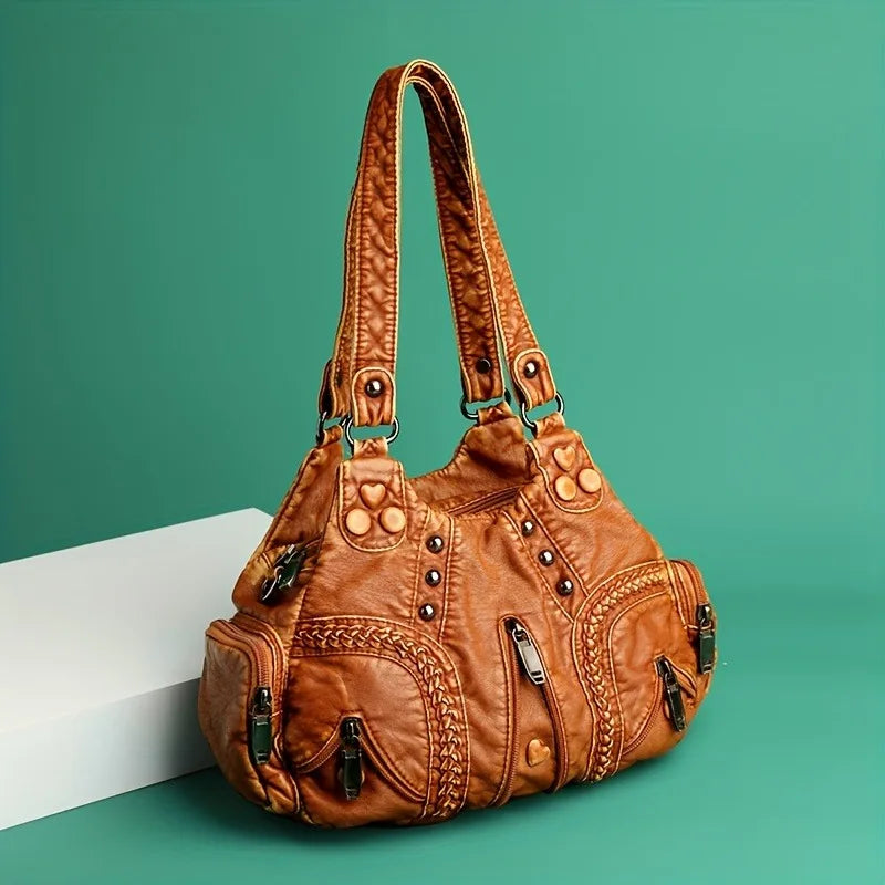 Classic Designer Crossbody Bag With Layered Storage Handbags Style