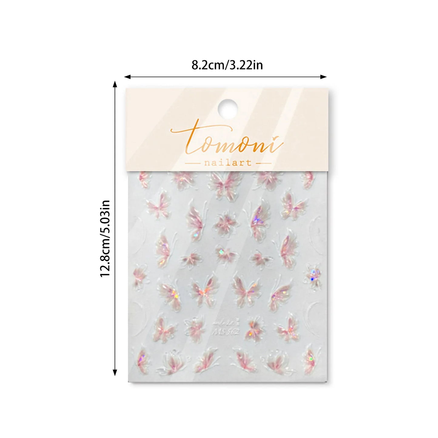 Elegant Fall Nail Art Stickers With Aurora Butterflies For Seasonal Nail Inspiration